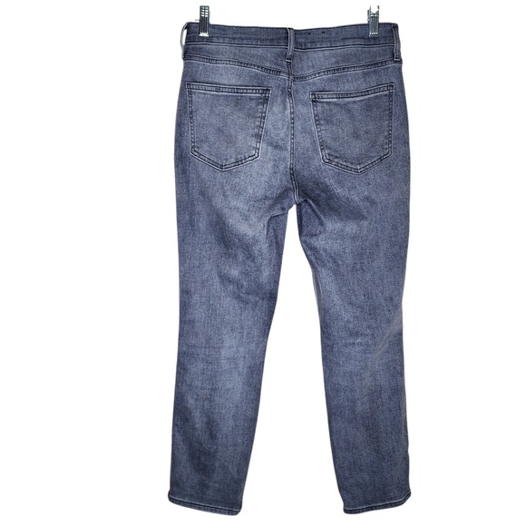 Gap Vintage Slim Mid Rise Grey Jeans Womens Size 28 6 Regular Faded Denim - Picture 8 of 12